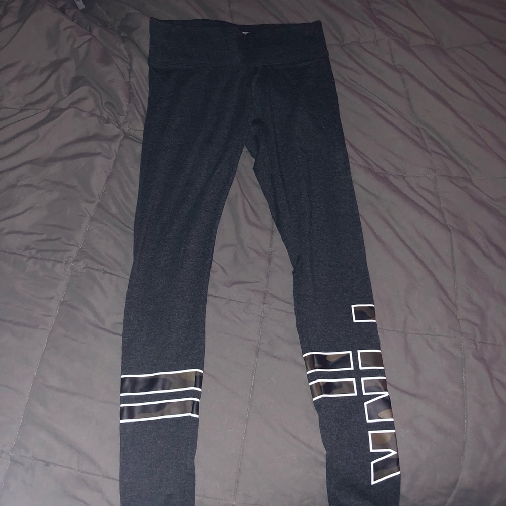 SOLD!!! PINK grey & camo leggings. SOLD!!!